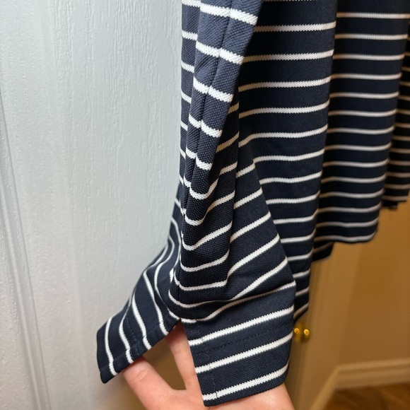 FootJoy FJ - Men's Black Striped Casual Basic Outdoor Polo Shirt in Size L - Picture 9 of 12